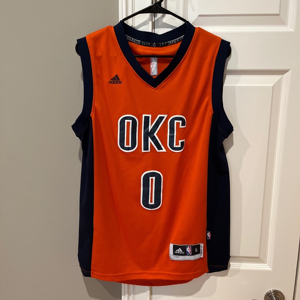 Russell Westbrook Oklahoma City Thunder NBA Jersey Adidas Small length +2